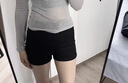 妙奕嘉黑色短裤女夏季高腰牛仔超短裤显瘦热裤显腿长搭配靴子辣妹短裤 黑色牛仔短裤【XL】 建议120-130斤 实拍图