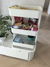 宜家（IKEA）拉斯克家居小推车置物架移动茶水桌书包架客厅厨房收纳架 白色大号 35*45*77cm 实拍图