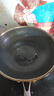 炊大皇炒锅304不锈钢有钛炒菜锅煎锅平底不粘炒锅32cm 可立可视盖不挑灶 实拍图