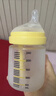 小雅象防胀气玻璃奶瓶新生儿3-6个月婴儿奶瓶 240ml M号奶嘴（标准款） 实拍图