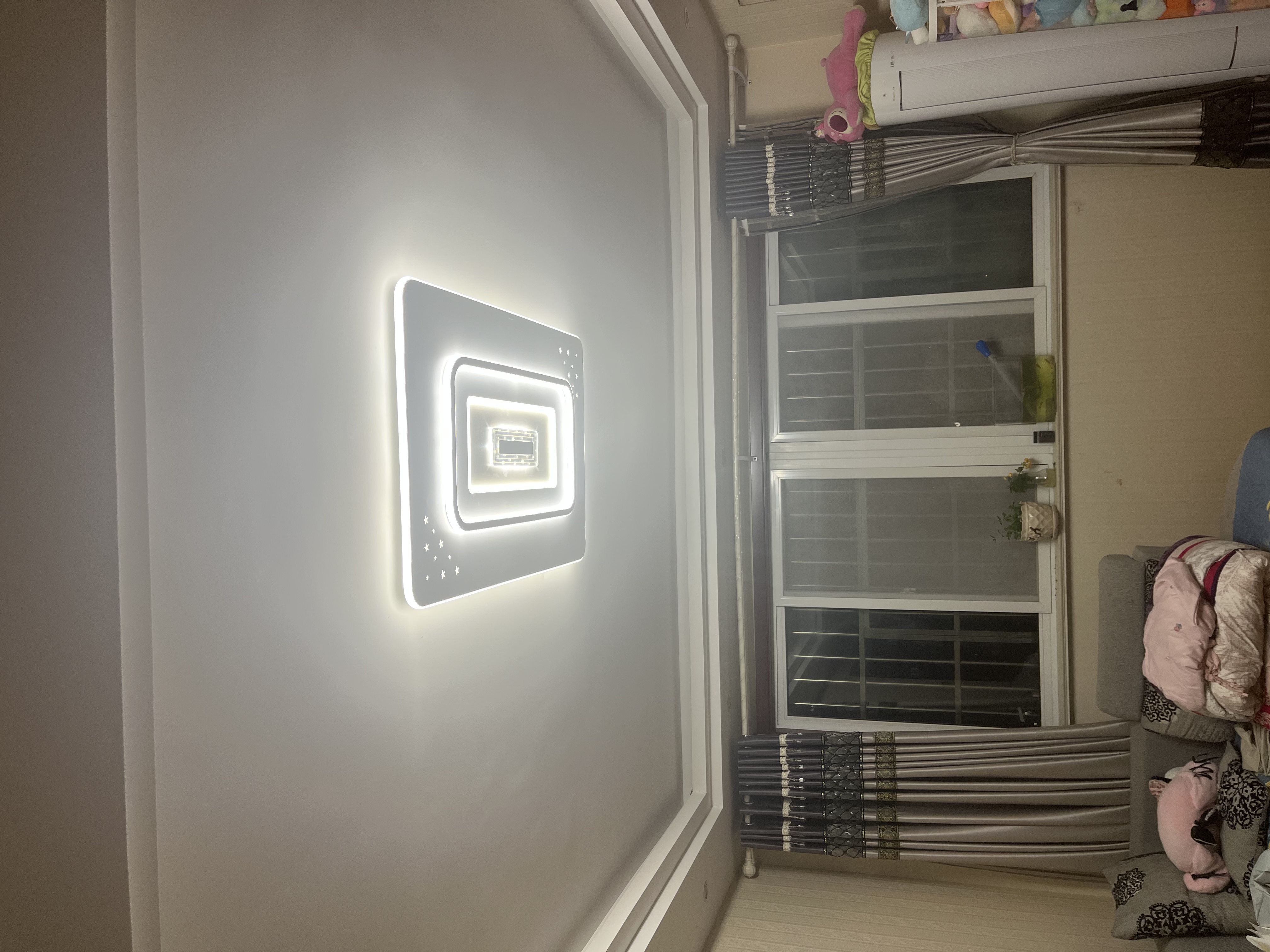 四季沐歌led吸顶灯 卧室灯后现代简约灯具客厅灯饰书房阳台餐厅灯全屋套餐 200W 力荐-三色110*70cm适20-35平 实拍图