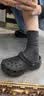 卡骆驰（CROCS）白鹿同款云朵洞洞鞋|206750 黑色-001 39(250mm) 实拍图