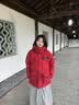 波司登（BOSIDENG）反季羽绒羽绒服女士加厚90绒鹅绒连帽商场同款时尚百搭休闲外套 【新年红】马到成功|9FS4 S 160/84A 体重约100-110斤 实拍图