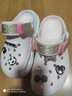 卡骆驰（CROCS）贝雅卡骆班洞洞鞋轻便耐磨一脚蹬休闲鞋女鞋时尚沙滩鞋|205089 冬日白/彩色-1LI 39 (240mm) 实拍图