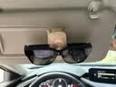 范爷家多功能汽车方形皮革眼镜夹遮阳板可爱卡通收纳国庆旅行墨镜夹 实拍图