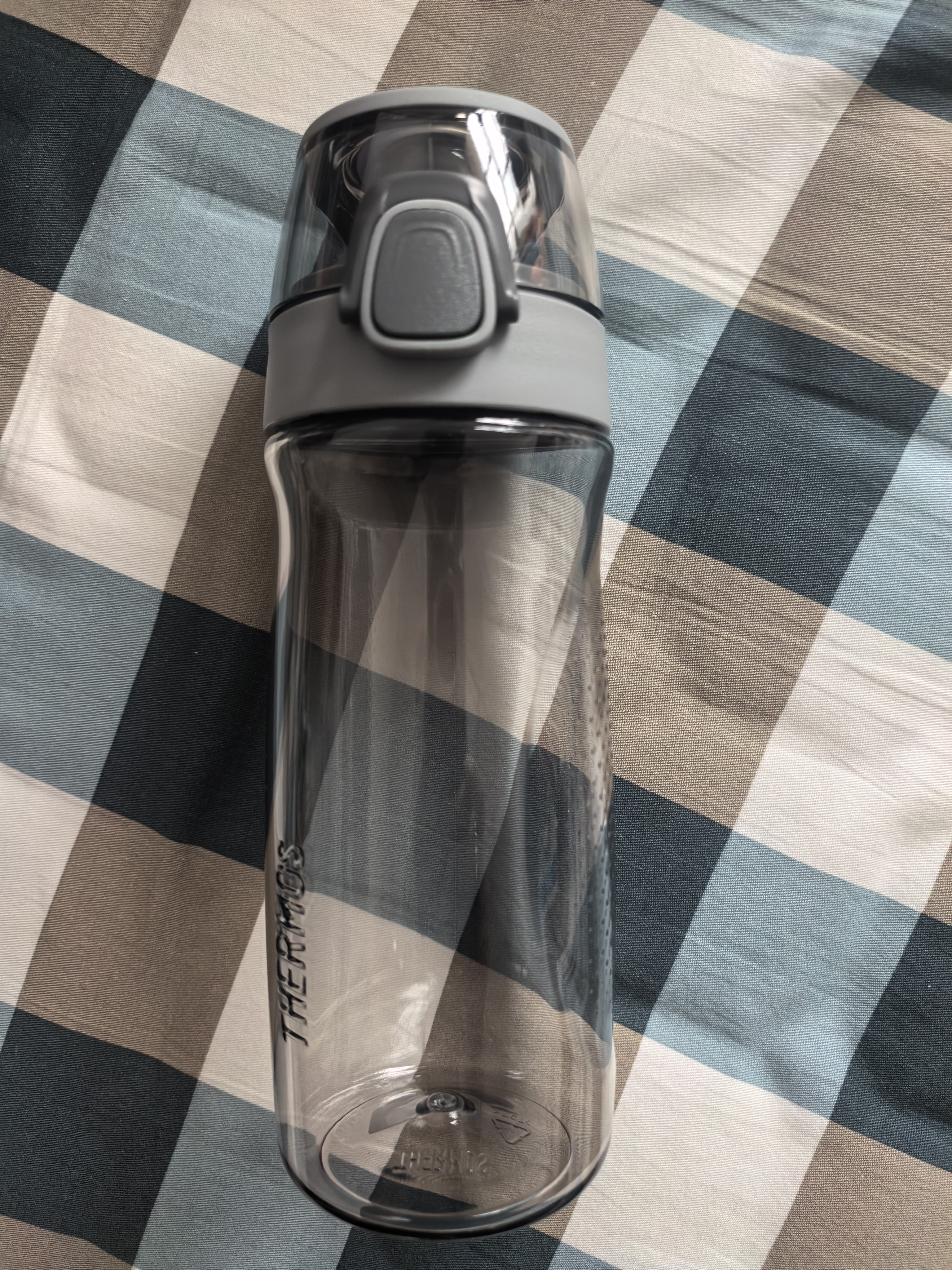 膳魔师（THERMOS）水杯子530ML男女士运动水杯Tritan儿童塑料杯凉水壶TCSD-550 GY 实拍图