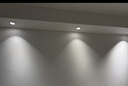 雷士（NVC）LED射灯客厅过道背景嵌入式洗墙小山丘铝材7瓦暖白黑杯【莲华】 实拍图