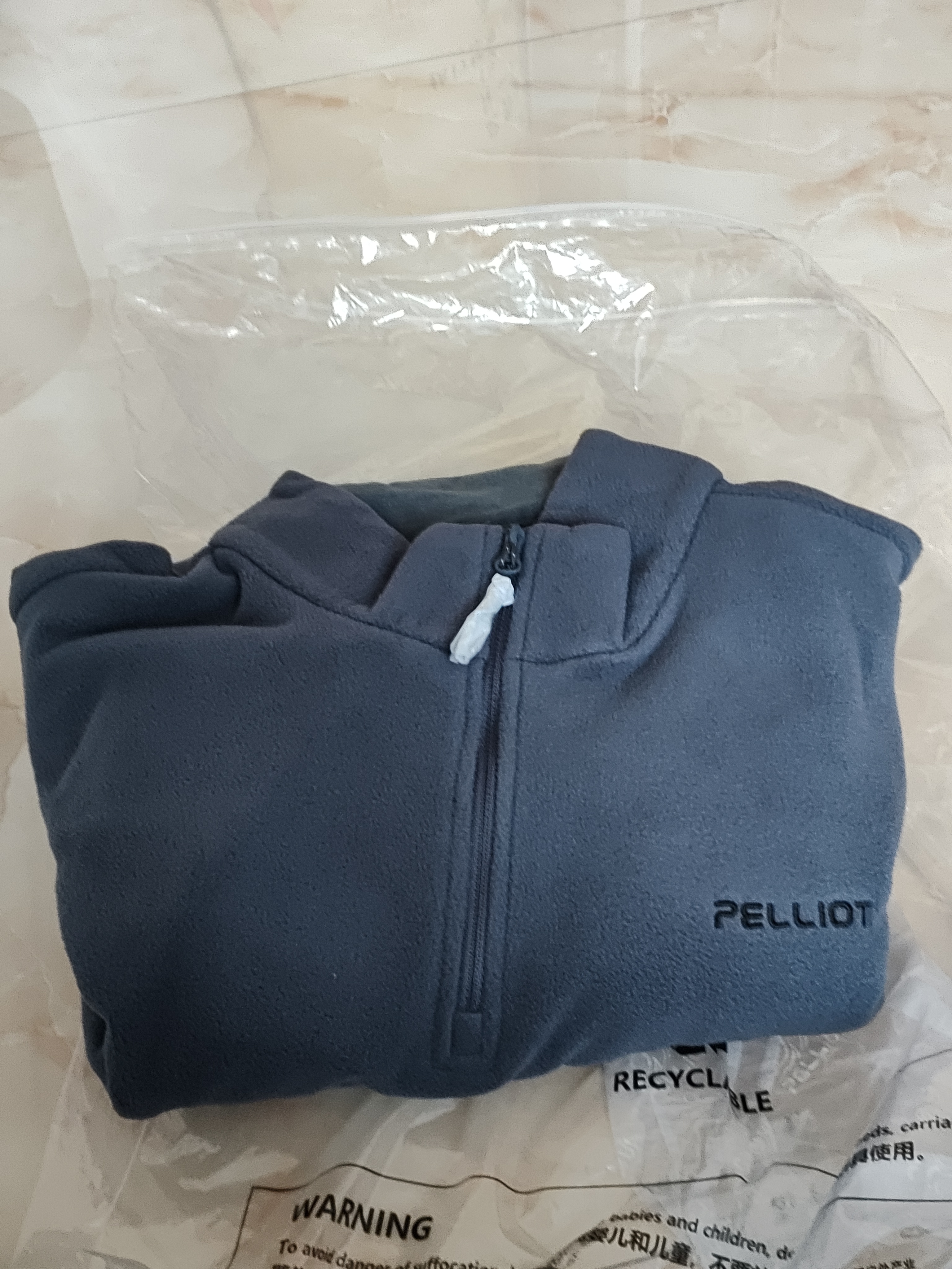 伯希和（Pelliot）抓绒衣男女摇粒绒春户外运动冲锋内胆立领上衣外套11331011幽蓝L 实拍图