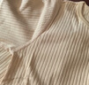 童泰（TONGTAI）宝宝内衣套装春秋季男女童家居服上衣高腰裤子睡衣坑条白色80cm 实拍图