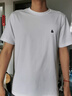 杰克·琼斯（JACK&JONES）26年男装四季打底T恤男士凉感透气多色情侣款短袖t恤水洗不易走形 黑色E43 M 175 实拍图