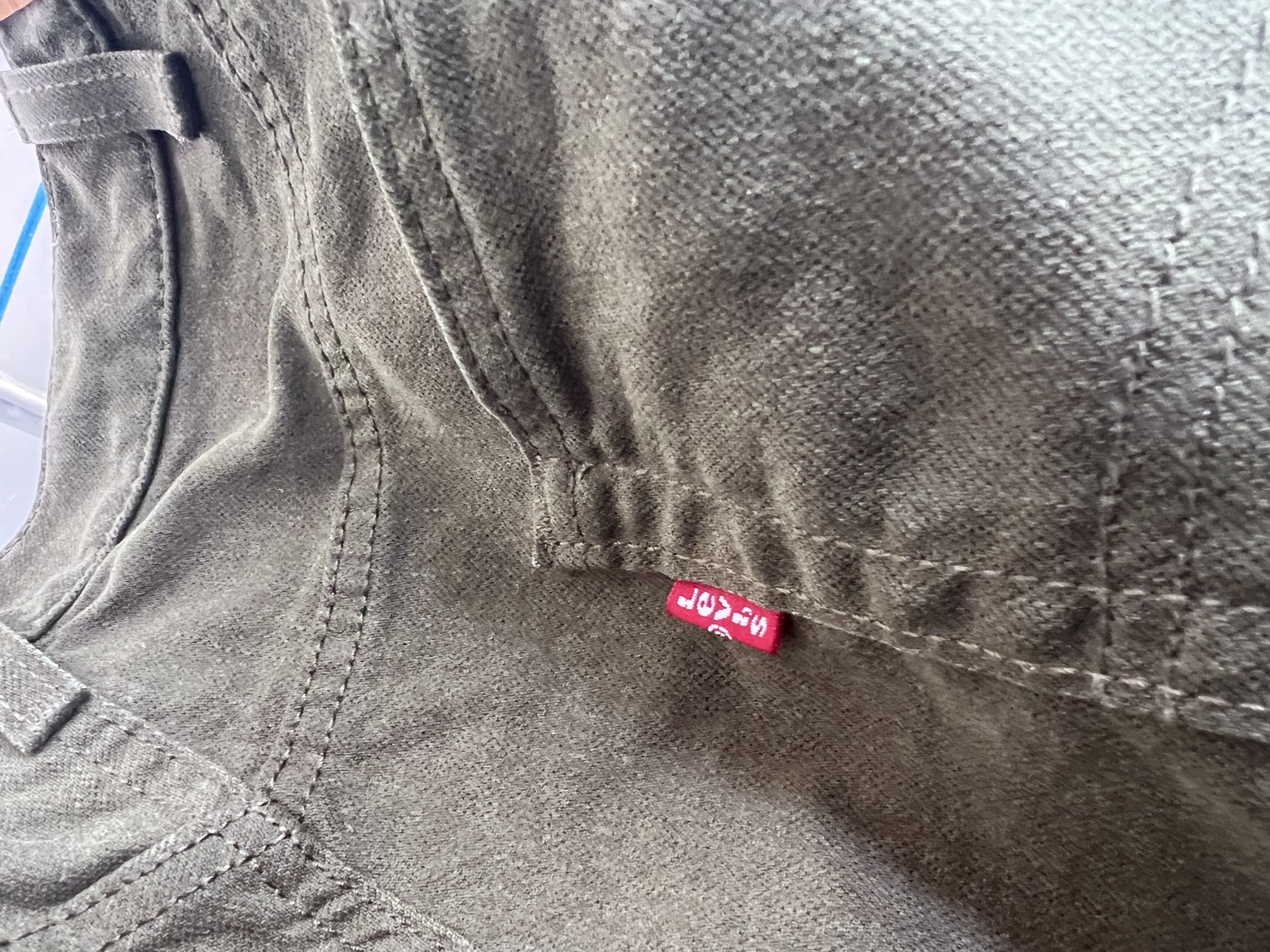Levi's李维斯男士565宽松直筒工装美式复古简约通勤时尚休闲裤 军绿色 34 (32) 实拍图