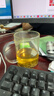 泥也茶杯玻璃杯月牙泡茶杯玻璃水杯绿茶过滤月牙杯办公专用男喝茶杯子 实拍图