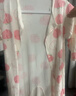 迷你木木屋婴儿衣服连体衣夏男女童长袖空调服哈衣宝宝爬服睡衣 水蜜桃 90 实拍图