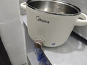 美的（Midea）电煮锅 0涂层不锈钢 宿舍小电锅 多功能家用宿舍泡面小火锅 2.6L蒸煮一体电热锅 XZC2066G 配蒸笼 实拍图