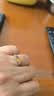 【限时福利】碧玺串珠松紧可调节戒指铜钱碎银子小珠子食指戒指环 彩色 5克 铜钱碧玺戒指 实拍图