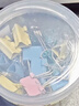 齐心【热门商品】48只25mm彩色长尾票夹燕尾夹4#中号金属夹票据文件夹子文具办公用品价保48只/筒EB454 实拍图