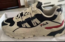 斐乐（FILA） TREK老爹鞋男鞋休闲鞋时尚复古运动鞋跑鞋老爹鞋  白芦笋/浆果蓝-WD 40 实拍图