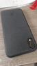 ESCASE iPhone xr手机壳苹果xr手机外壳 xr保护套 个性创意全包边防摔贴皮背壳 ES-19深邃黑 实拍图