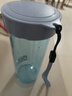 特百惠（Tupperware）莹彩430ml塑料杯男女士学生运动水杯子大容量泡茶杯 冰水蓝 实拍图