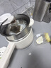美的（Midea）电煮锅 小电锅 不锈钢0涂层电热锅 宿舍小锅多功能锅 1.6L学生寝室一体泡面小火锅XZC2017G 配蒸笼 实拍图