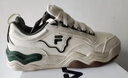 FILA FUSION斐乐潮牌KICK板鞋男鞋新款时尚休闲鞋踢板鞋潮 初雪白/暗绿-PC 41 实拍图