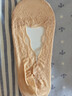 浪莎船袜女夏季硅胶防滑浅口隐形袜子棉底短袜 蕾丝肤2黑2灰1粉1 实拍图