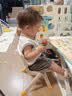 禧天龙加厚儿童靠背椅子家用娃娃板凳小坐椅幼儿园塑料防滑可叠放小凳子 1个装 小号奶油白【升级脚套防滑】坐高24CM 【优选PP原料】 实拍图