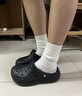 卡骆驰（CROCS）贝雅洞洞鞋男鞋女鞋轻便耐磨一脚蹬拖鞋休闲鞋百搭花园鞋|10126 黑色-001 41 /42(260mm) 实拍图