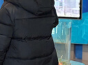 保姆鹅  【风墙】儿童羽绒服宝宝中长款护脸加厚外套保暖童装[NG2664] 炭黑 130 实拍图