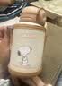 史努比（SNOOPY）儿童保温杯带吸管直饮男女小学生316不锈钢喝水杯子双盖壶500ml咖 实拍图