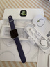Apple/苹果 Watch S11 智能手表GPS款46毫米银色铝金属表壳雾紫色运动型表带S/M MEVW4CH/B情人节 实拍图