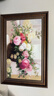 良木美式餐厅装饰画牡丹花油画客厅挂画欧式餐厅高级感壁画2026新款 A款富贵牡丹+复古棕框 40*60cm 皮纹膜画面HC3【经典皮纹肌理】 实拍图