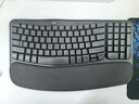 罗技（Logitech）Wave Combo 无线人体工学键鼠套装 垂直鼠标 无线蓝牙鼠标 办公键盘 无线键盘 蓝牙键盘 黑色 实拍图
