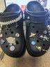 卡骆驰（CROCS）檀健次同款经典泡芙洞洞鞋百舒适男沙滩鞋女鞋休闲鞋|207521 黑色-001(含智必星) 39 (240mm) 实拍图