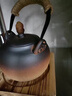 容山堂粗陶茶壶煮茶器茶具套装泡茶壶烧水壶电陶炉围炉煮茶碳炉酒精炉 粗陶提梁壶-祥云钮 780ml 实拍图