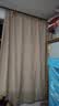 铭聚布艺（MINGJU）窗帘 全遮光窗帘成品窗帘布遮阳帘涤塔夫奶油色挂钩式2.0*2.4单片 实拍图