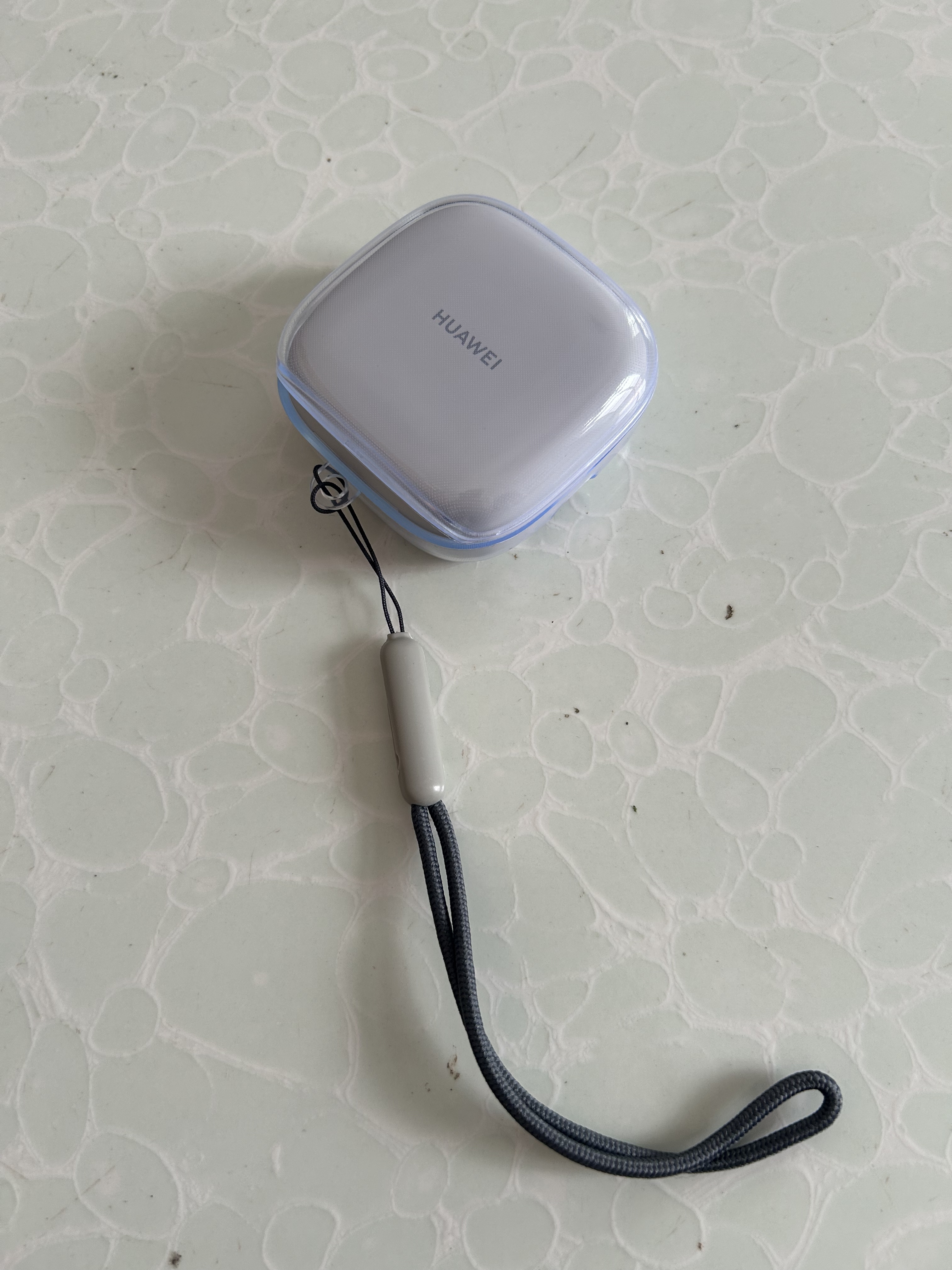 ESCASE适用华为freearc保护套透明全包耳挂式耳机壳蓝牙收纳盒软壳防摔超薄透明裸机美感+挂绳 实拍图