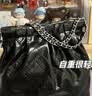 CHARLES&KEITH子母链条大容量流浪包托特包单肩斜挎包女包生日礼物CK2-40671449 【L号】Black黑色 L 实拍图