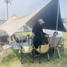 骆驼（CAMEL）天幕户外大号黑胶露营帐篷野营野餐遮阳棚防雨防晒野外露营 B011A 实拍图
