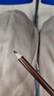 带削笔刀眉笔哑光防水防汗不晕染袋装眼线胡须描线笔 卷笔刀眉笔-黑色1支+深咖1支 实拍图