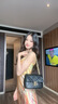 CinvaiKrose官方店小c&k包包女包2026新款斜挎包菱格链条包女生日礼物送女友 黑色Black【小号】送女友老婆女生走心 实拍图