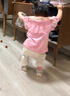 舒贝怡2条装婴儿裤子宝宝儿童防蚊裤男女童长裤夏季灯笼裤童装黄色80 实拍图