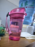 特百惠（Tupperware）晶彩mini塑料杯280ML 男女学生夏季水杯子儿童双饮口便携 蜜桃粉 实拍图