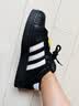 阿迪达斯（adidas）adidas三叶草贝壳头SUPERSTARII男女休闲鞋 JI0079 40码 实拍图