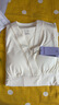 嫚熙春夏款哺乳衣外出纯棉孕妇自带胸垫喂奶睡衣月子服产后家居服黄XL 实拍图