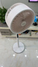 美的（Midea）【变频轻音】空气循环扇家用语音遥控电风扇 一级能效轻音落地扇 卧室桌面大风力小风扇 GDJ24SHG 实拍图
