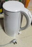美的（Midea）【价保618】电热水壶烧水壶1.7L304不锈钢0涂层双层隔热自动断电1500W养生冲奶 MK-SH17M130 实拍图