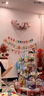 青苇 儿童生日装饰生日拉旗3条装生日场景布置家庭派对拍照道具 实拍图