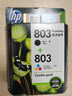 惠普（HP）803原装黑彩套装墨盒 适用hp deskjet 1111/1112/2131/2132/2621/2622打印机 实拍图
