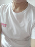 真维斯（Jeanswest）t恤女夏季薄款2026短袖纯棉宽松印花打底衫内搭上衣女白色XL 实拍图
